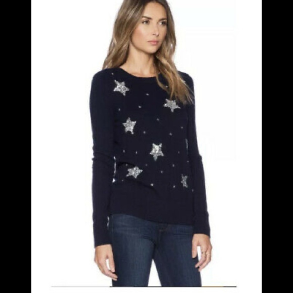 NWT Kate Spade Constellation Cardigan Sweater in Rich Navy